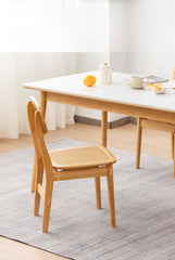 Stylish Natural Wood Finish Bamboo Chair with Durable ABS Resin hsl-70