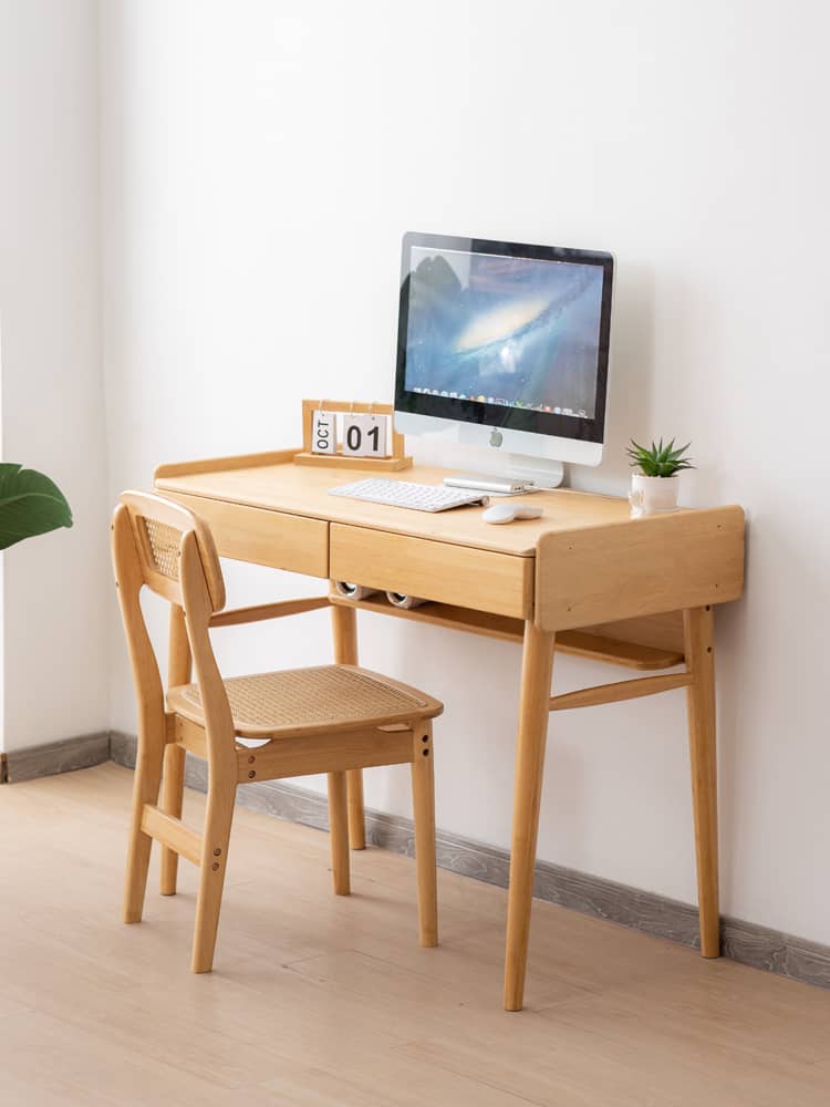 Elegant Natural Bamboo Wood Dining Table - Premium Quality for Modern Homes hsl-71