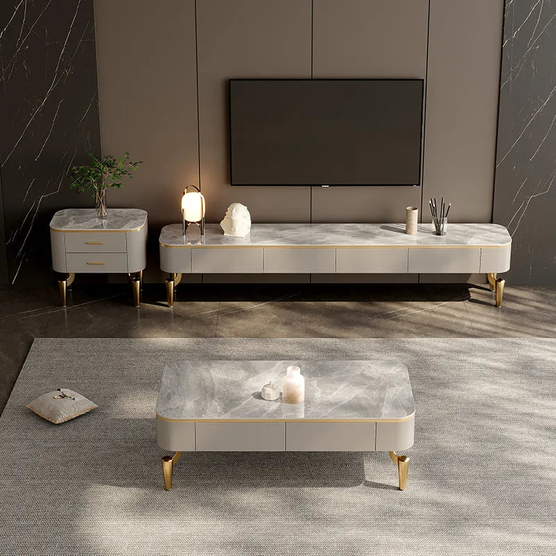 Coffee table COLOR1 COLOR2 COLOR3 Sintered Stone Solid wood hslwy-6035