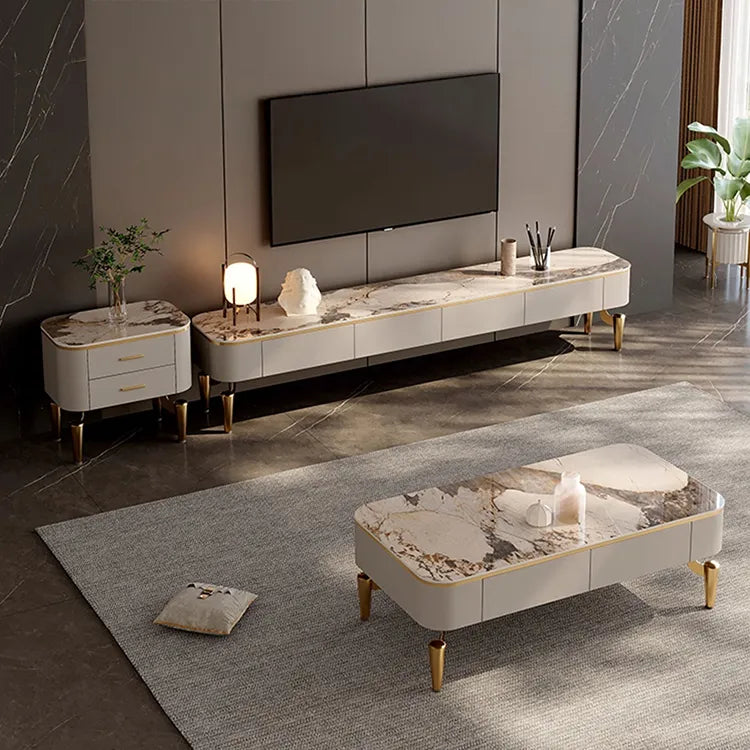 Coffee table COLOR1 COLOR2 COLOR3 Sintered Stone Solid wood hslwy-6035