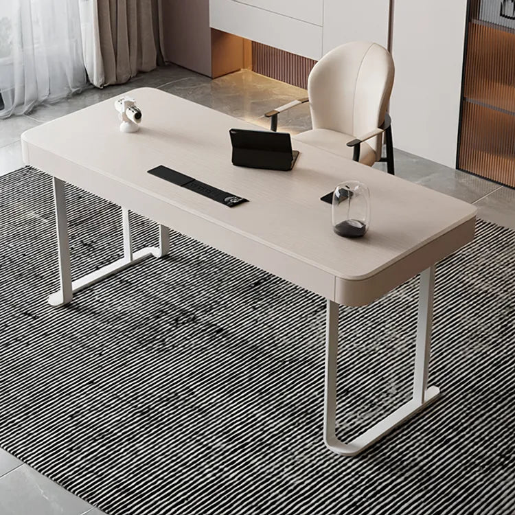 Table Brown Synthetic leather Solid wood Eco-friendly Board hslwy-6038