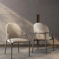Chair Gray Beige Synthetic leather hslwy-6039