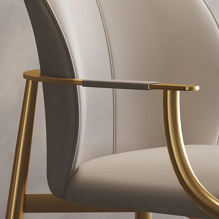 Chair Gray Beige Synthetic leather hslwy-6039
