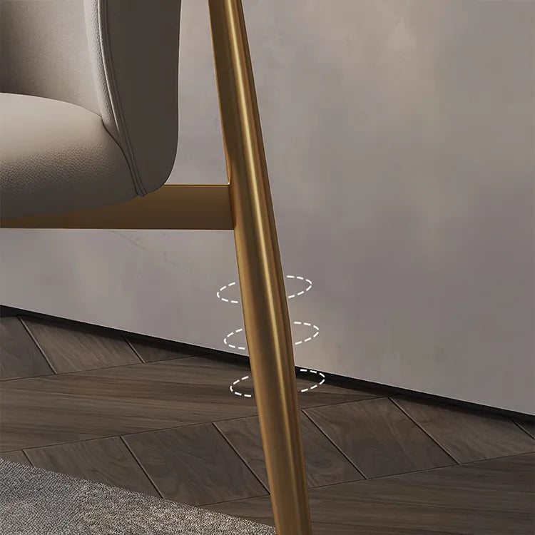 Chair Gray Beige Synthetic leather hslwy-6039