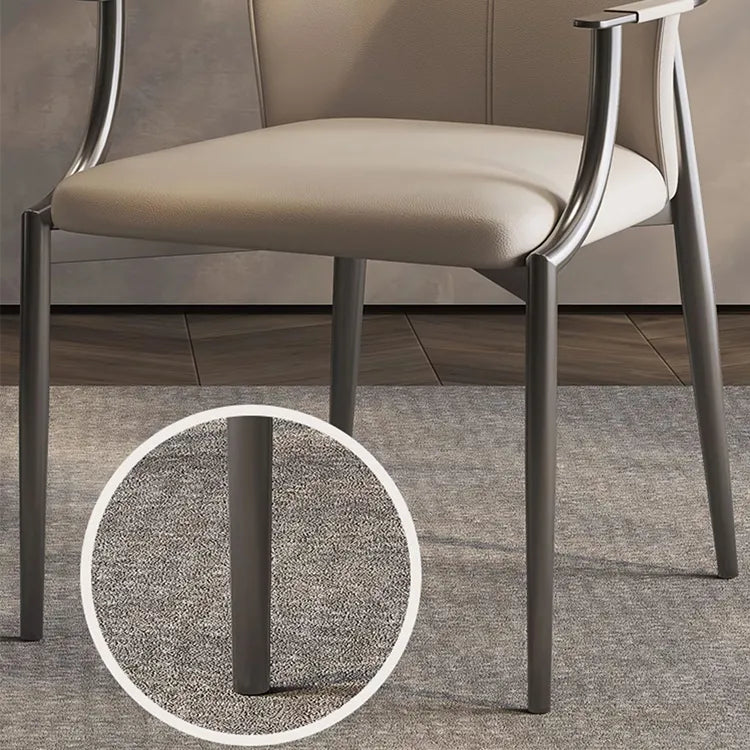 Chair Gray Beige Synthetic leather hslwy-6039