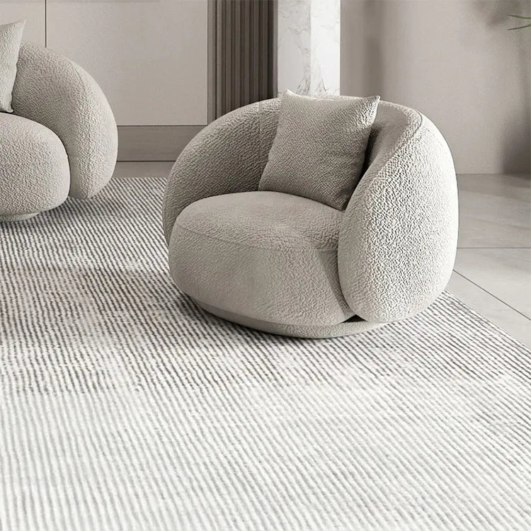 Sofa Beige Gray Solid wood Faux Lambswool htyjj-5941