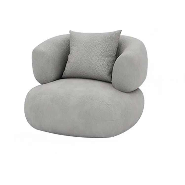 Sofa Beige Gray Solid wood Faux Lambswool htyjj-5943