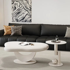 Coffee table Beige Black Eco-friendly Board htyjj-5945