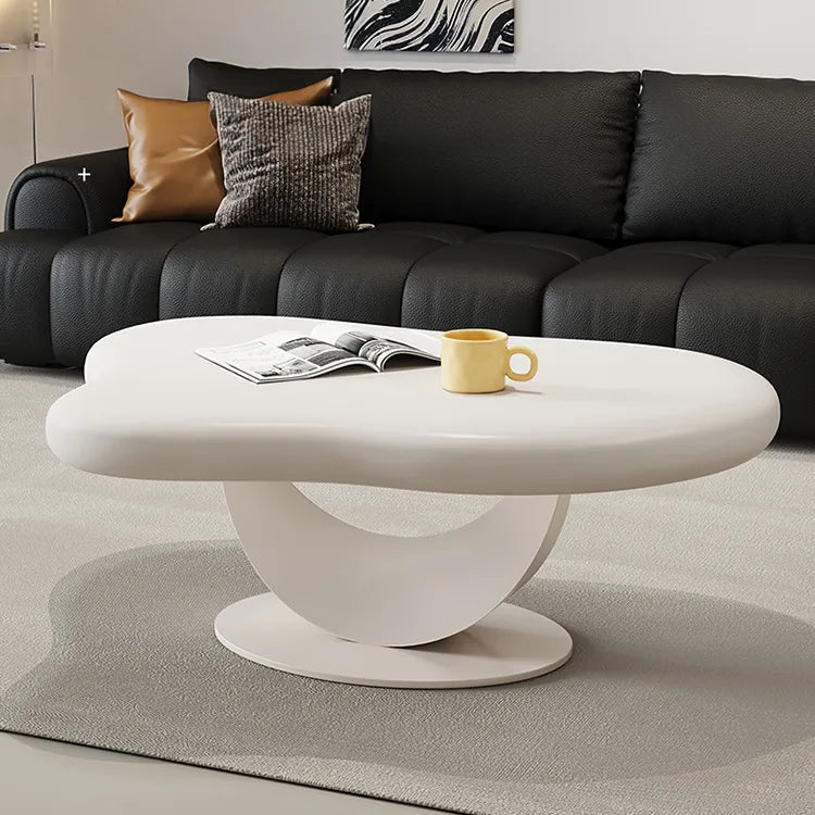 Coffee table Beige Black Eco-friendly Board htyjj-5945