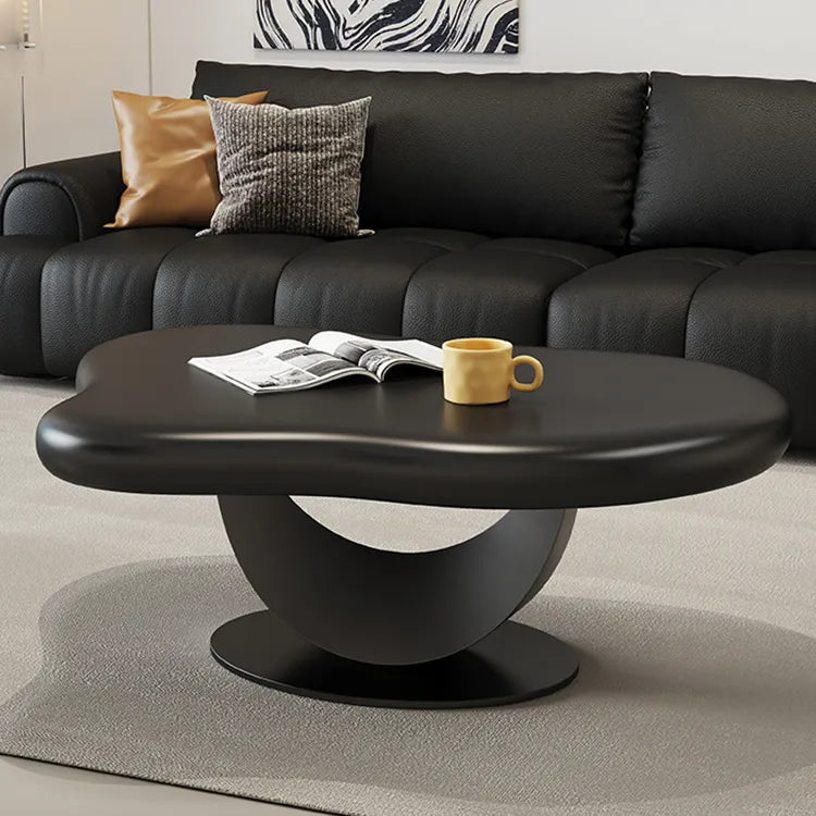 Coffee table Beige Black Eco-friendly Board htyjj-5945