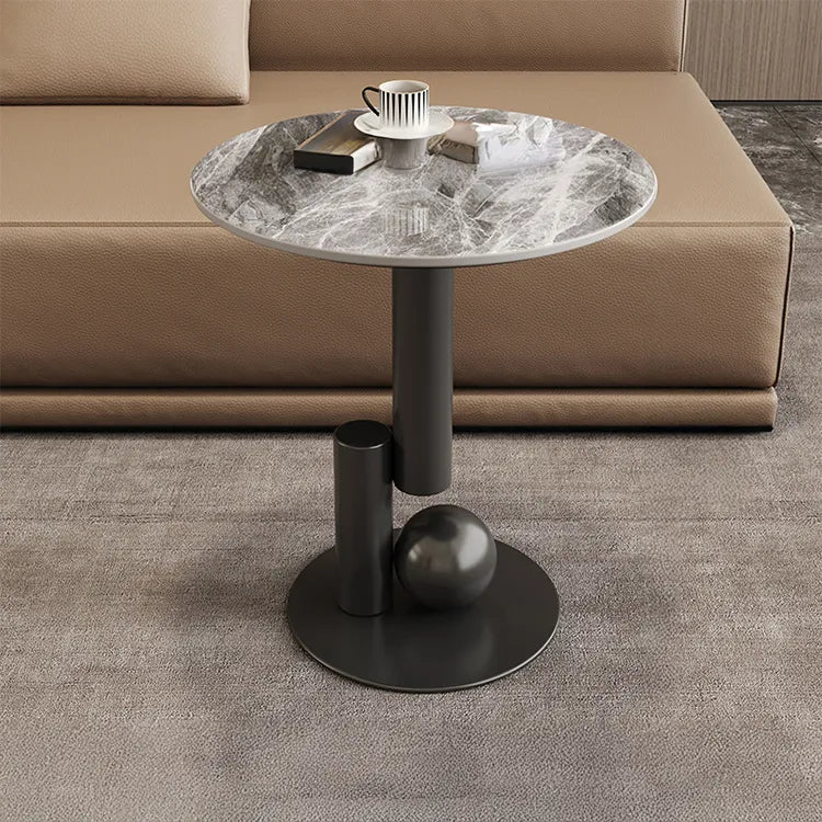 Coffee table White COLOR1 Black COLOR2 Sintered Stone htyjj-5946