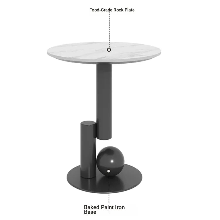 Coffee table White COLOR1 Black COLOR2 Sintered Stone htyjj-5946