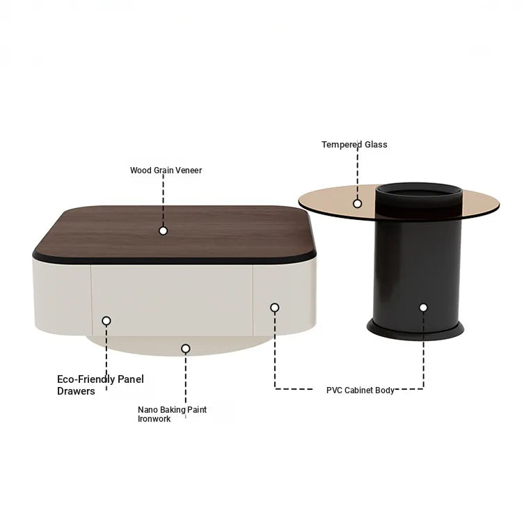 Coffee table Brown Eco-friendly Board htyjj-5947