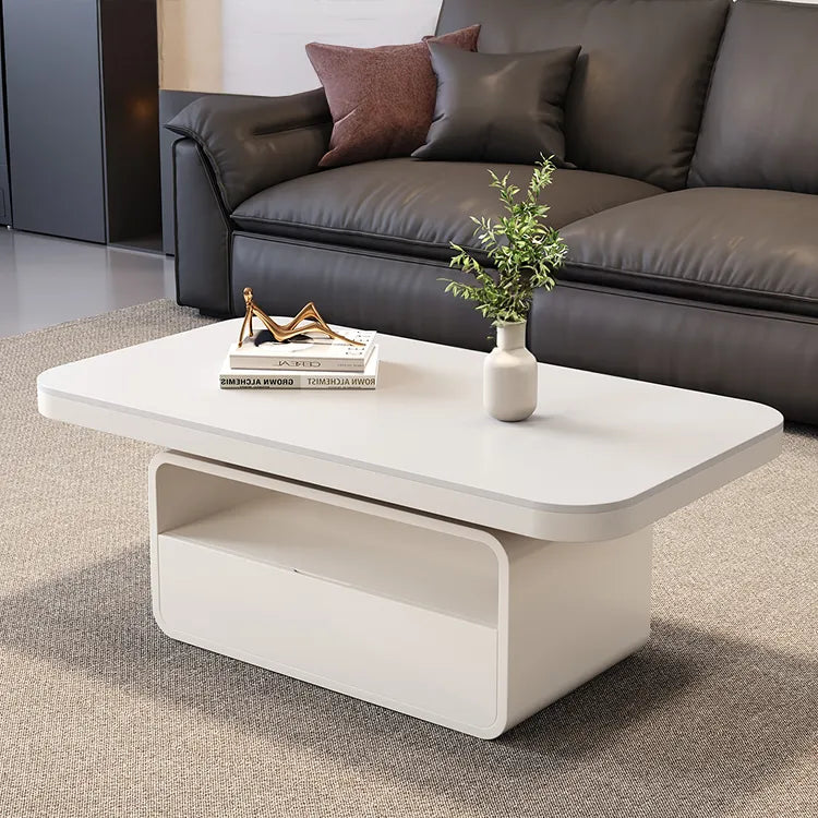Coffee table White COLOR1 Solid wood Sintered Stone htyjj-5948-2
