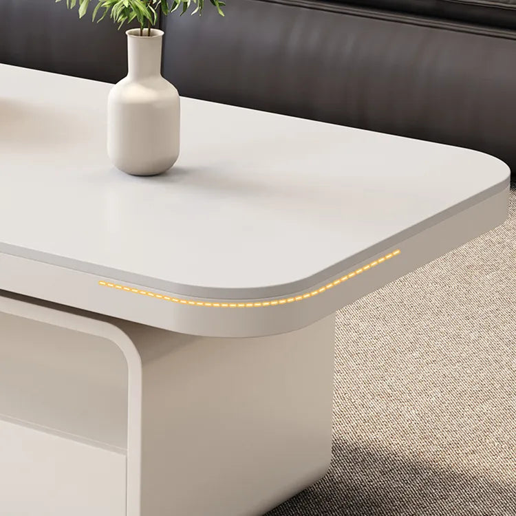 Coffee table White COLOR1 Solid wood Sintered Stone htyjj-5948-2