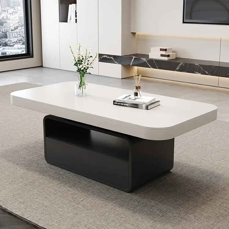Coffee table White COLOR1 Solid wood Sintered Stone htyjj-5948-2