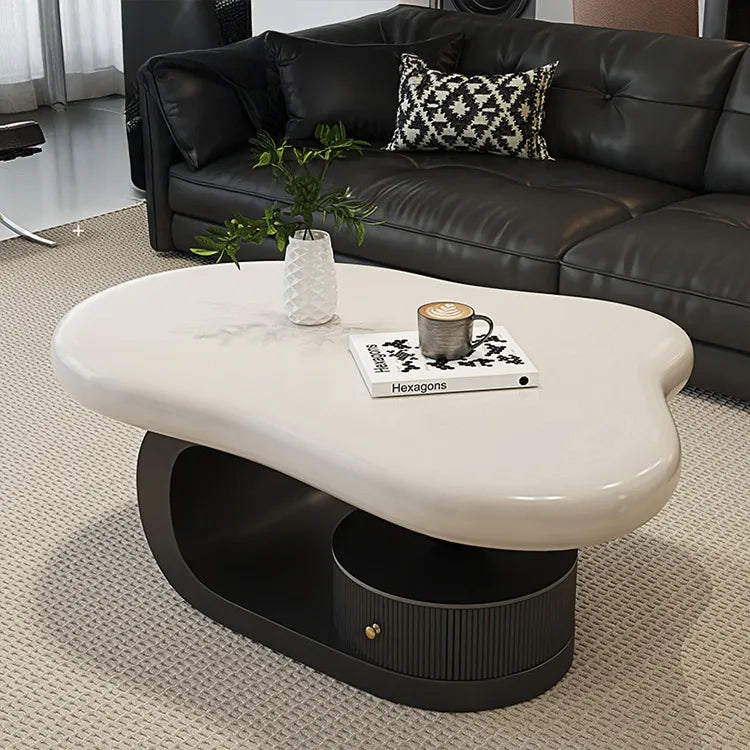 Coffee table COLOR1 White Black Eco-friendly Board htyjj-6569