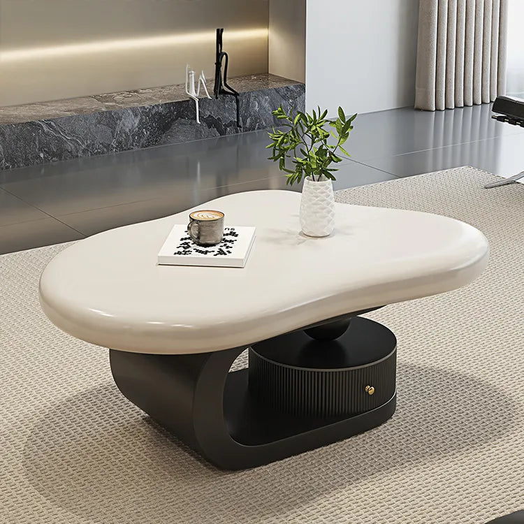 Coffee table COLOR1 White Black Eco-friendly Board htyjj-6569