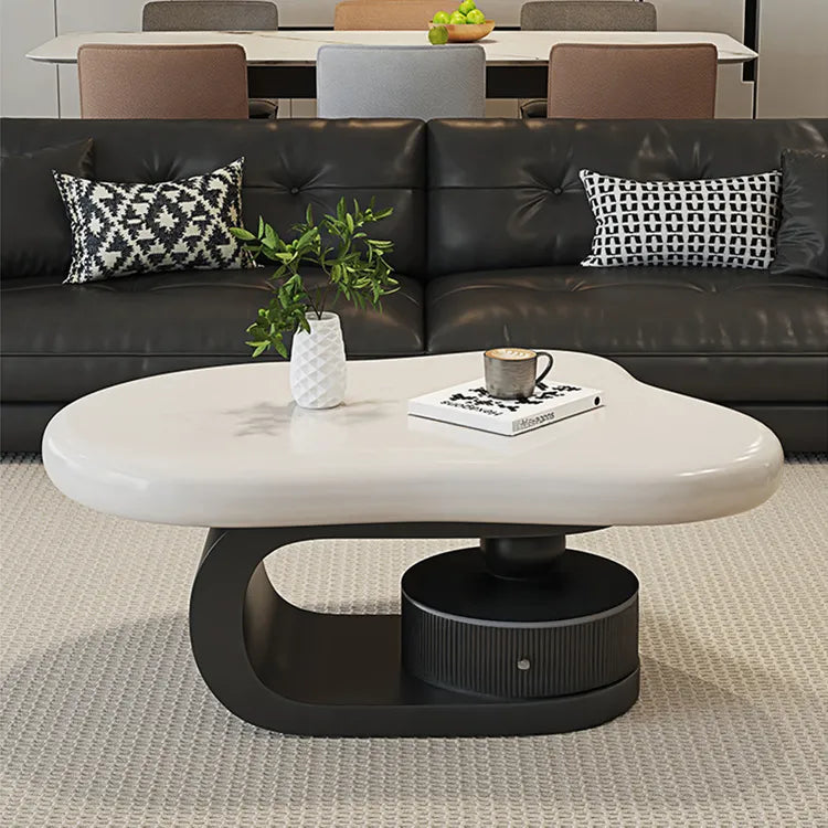 Coffee table COLOR1 White Black Eco-friendly Board htyjj-6569
