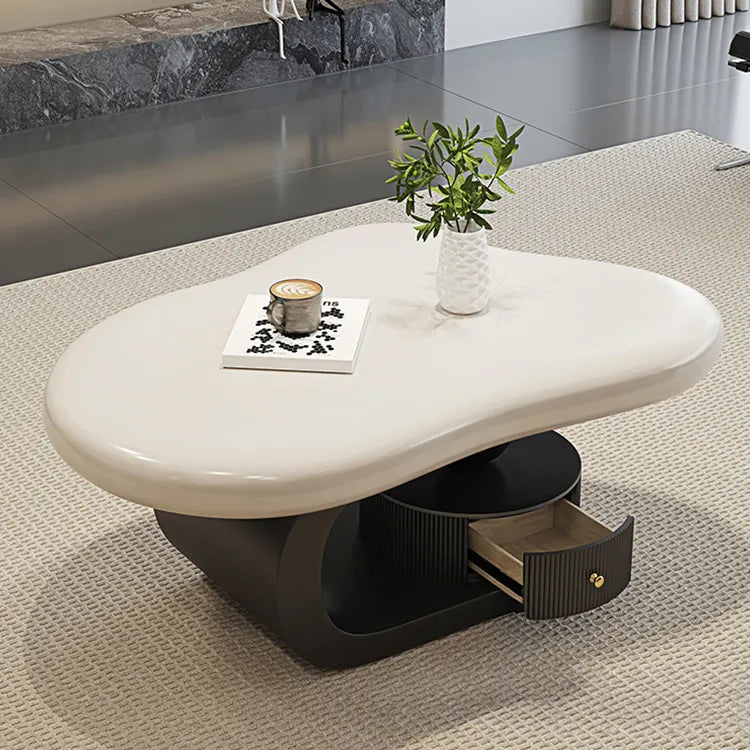 Coffee table COLOR1 White Black Eco-friendly Board htyjj-6569