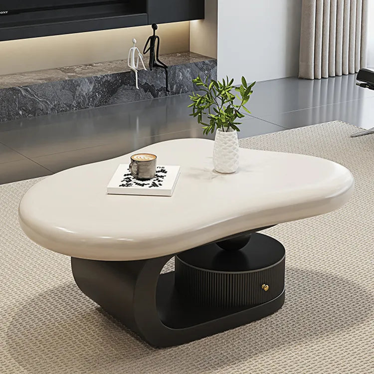 Coffee table COLOR1 White Black Eco-friendly Board htyjj-6569