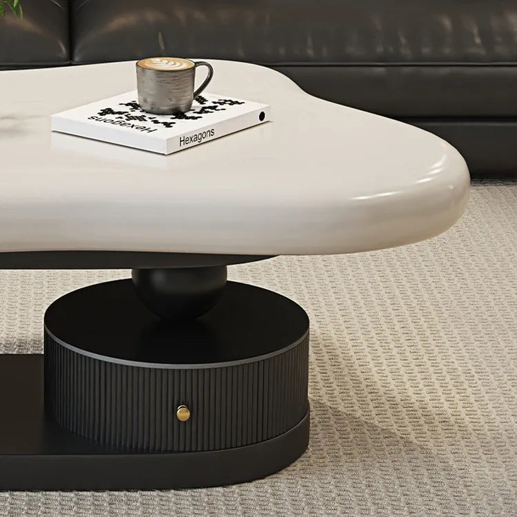 Coffee table COLOR1 White Black Eco-friendly Board htyjj-6569