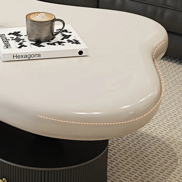 Coffee table COLOR1 White Black Eco-friendly Board htyjj-6569