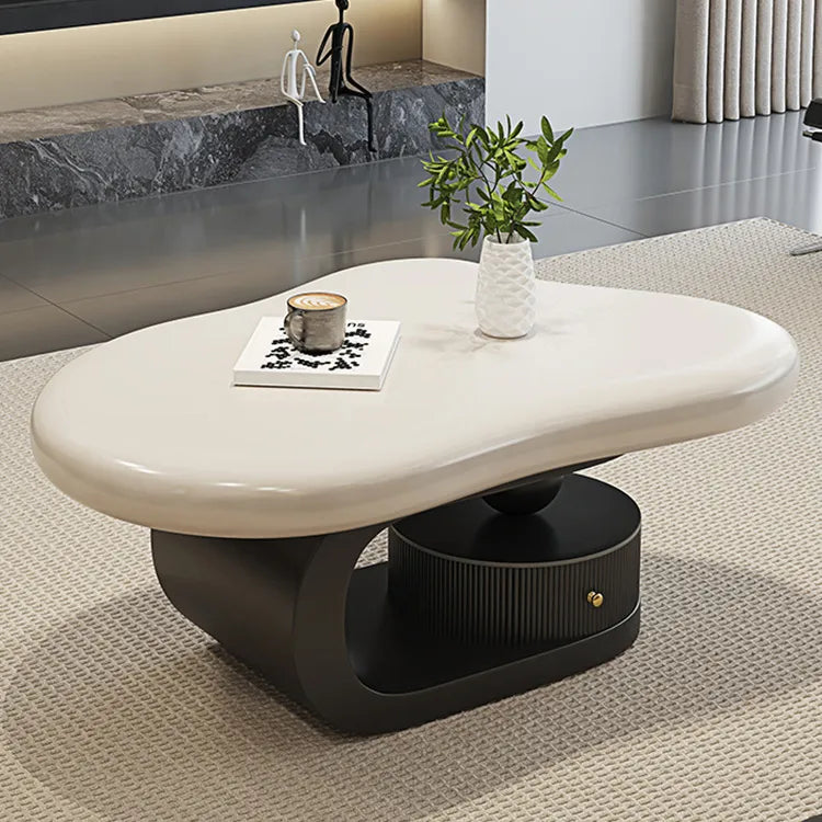 Coffee table COLOR1 White Black Eco-friendly Board htyjj-6569