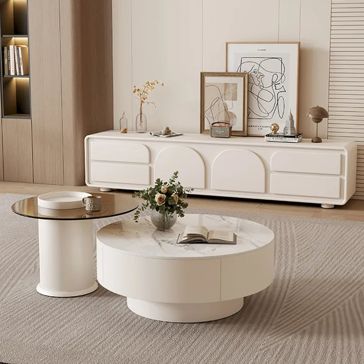 Coffee table White COLOR1 COLOR2 COLOR3 COLOR4 Solid wood Sintered Stone Eco-friendly Board htyjj-6570