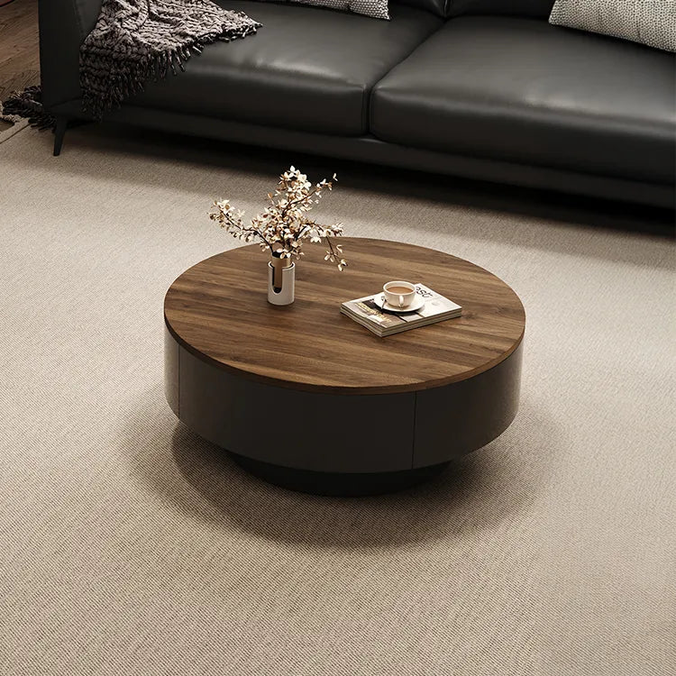 Coffee table Brown Solid wood Multi-layer board htyjj-6571