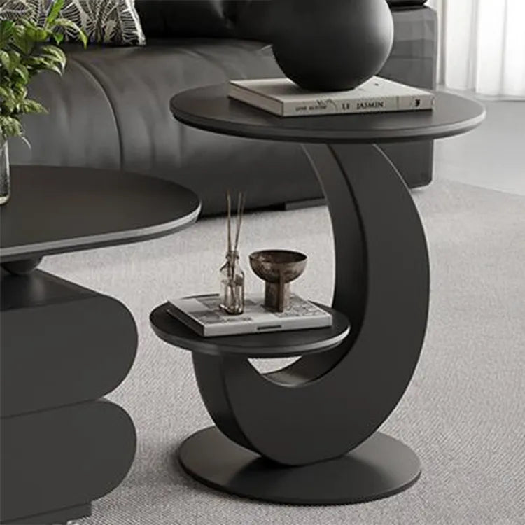 Coffee table COLOR1 Black White COLOR2 Brown Sintered Stone Multi-layer board htyjj-6573