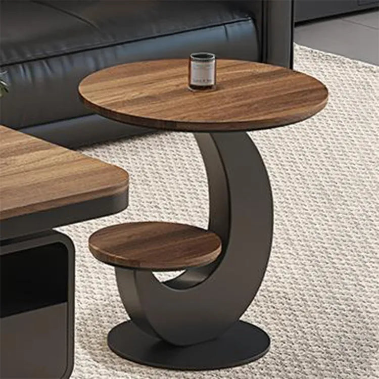 Coffee table COLOR1 Black White COLOR2 Brown Sintered Stone Multi-layer board htyjj-6573