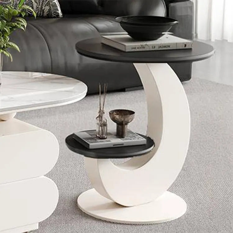 Coffee table COLOR1 Black White COLOR2 Brown Sintered Stone Multi-layer board htyjj-6573