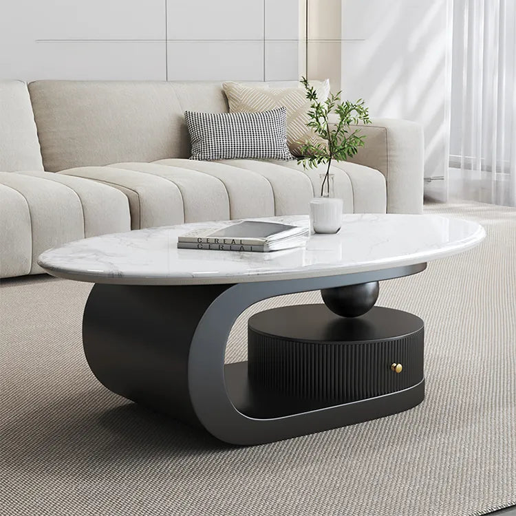 Coffee table COLOR1 COLOR2 Sintered Stone Eco-friendly Board htyjj-6574