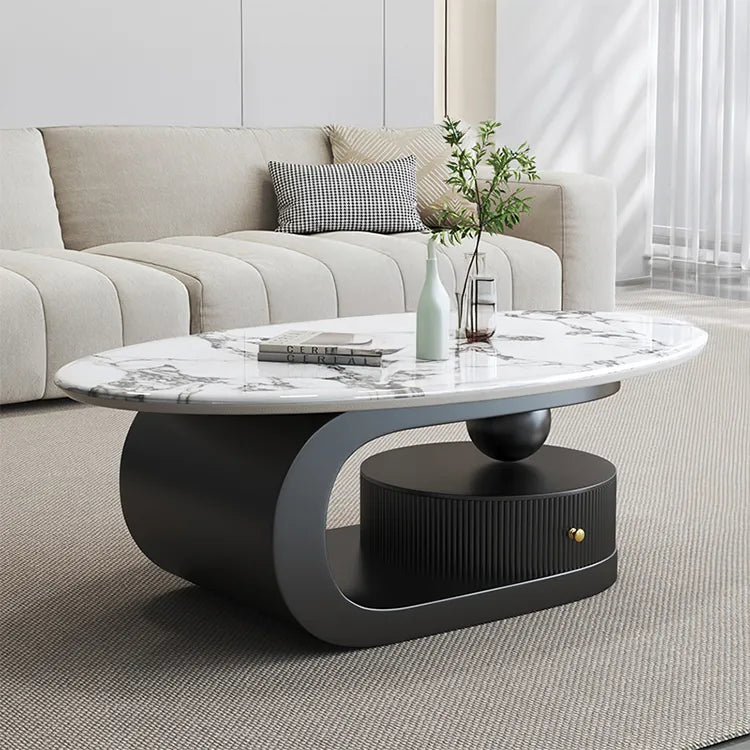 Coffee table COLOR1 COLOR2 Sintered Stone Eco-friendly Board htyjj-6574