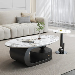 Coffee table COLOR1 COLOR2 Sintered Stone Eco-friendly Board htyjj-6574