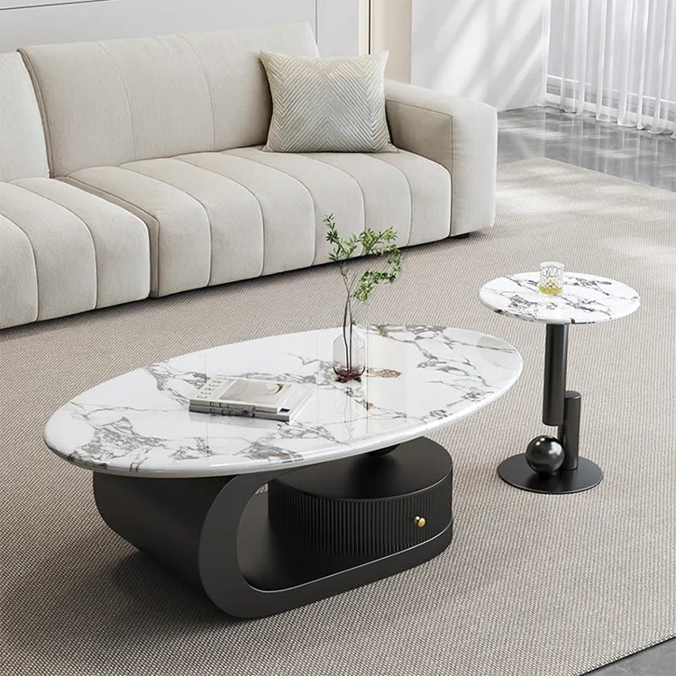 Coffee table COLOR1 COLOR2 Sintered Stone Eco-friendly Board htyjj-6574