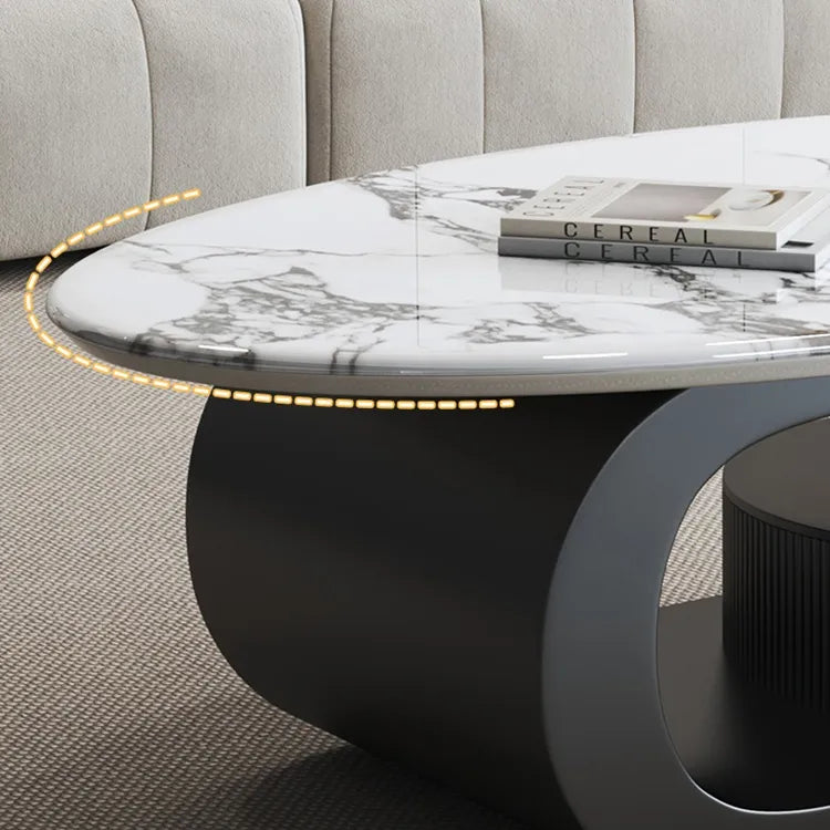 Coffee table COLOR1 COLOR2 Sintered Stone Eco-friendly Board htyjj-6574