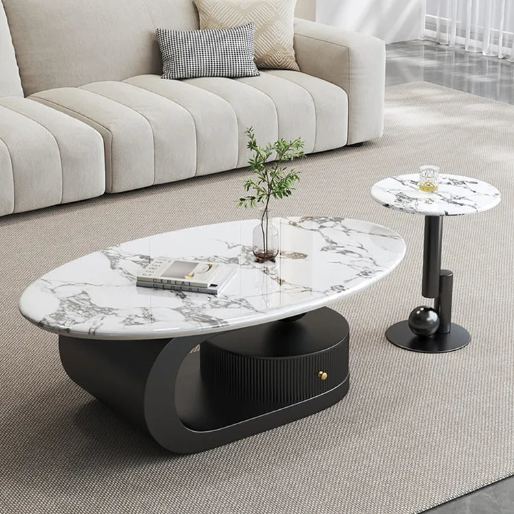 Coffee table COLOR1 COLOR2 Sintered Stone Eco-friendly Board htyjj-6574