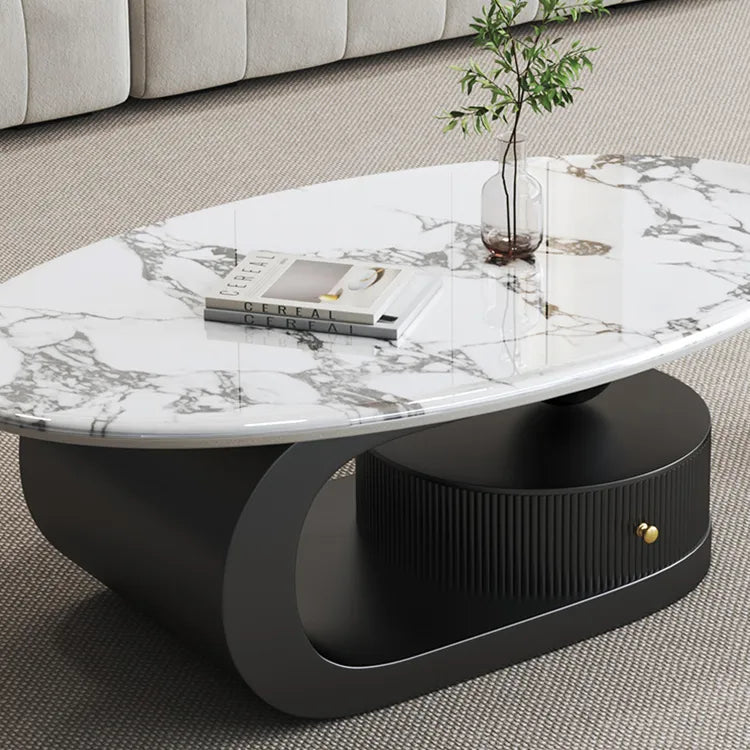 Coffee table COLOR1 COLOR2 Sintered Stone Eco-friendly Board htyjj-6574