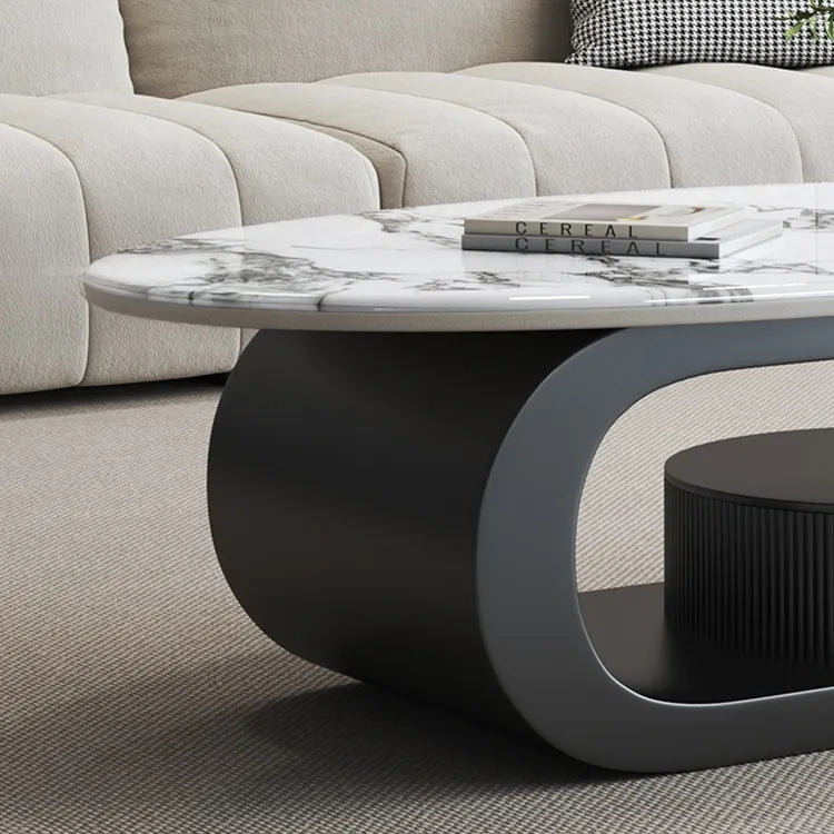 Coffee table COLOR1 COLOR2 Sintered Stone Eco-friendly Board htyjj-6574
