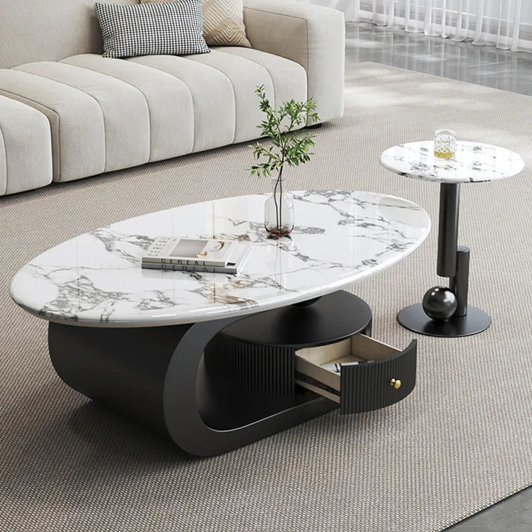 Coffee table COLOR1 COLOR2 Sintered Stone Eco-friendly Board htyjj-6574