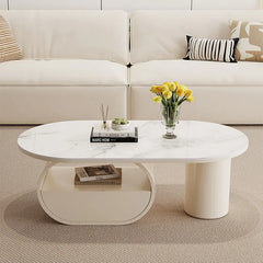 Coffee table COLOR1 White Sintered Stone Eco-friendly Board htyjj-6577