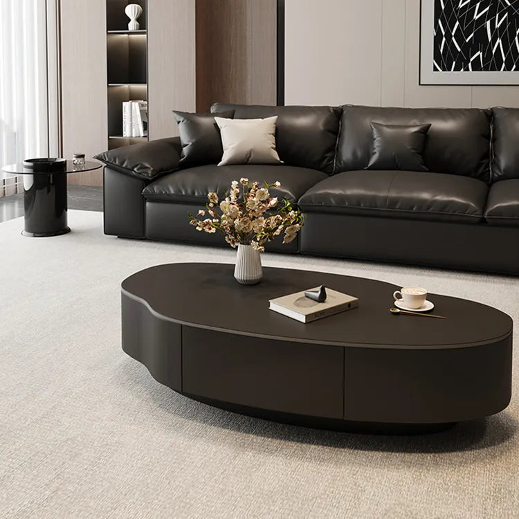 Coffee table Black COLOR1 COLOR2 Solid wood Sintered Stone Eco-friendly Board htyjj-6578