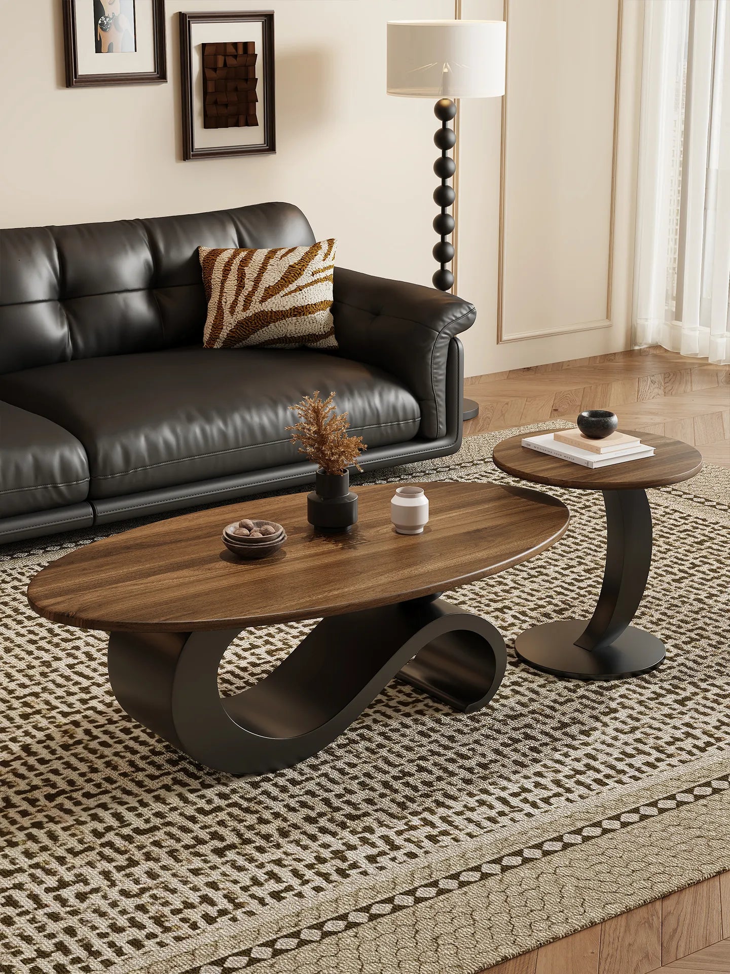 Coffee table Brown Multi-layer board htyjj-6579