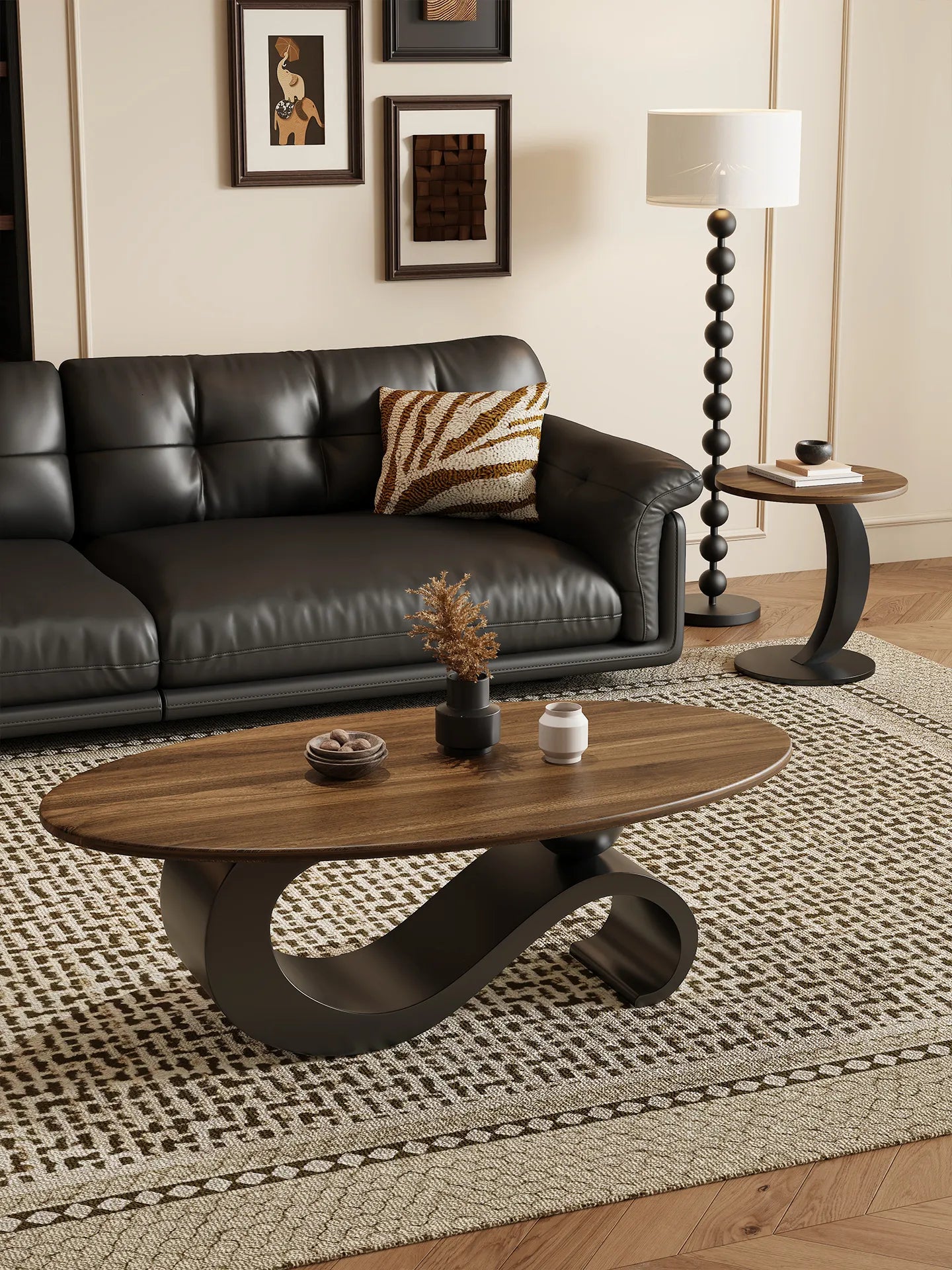Coffee table Brown Multi-layer board htyjj-6579