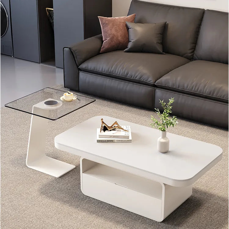 Coffee table Gray Brown Tempered glass htyjj-6583