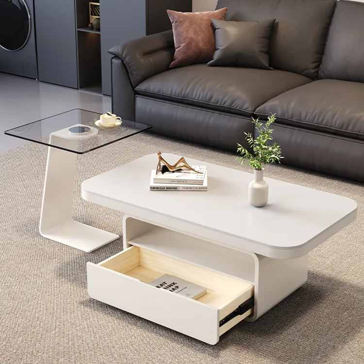 Coffee table Gray Brown Tempered glass htyjj-6583