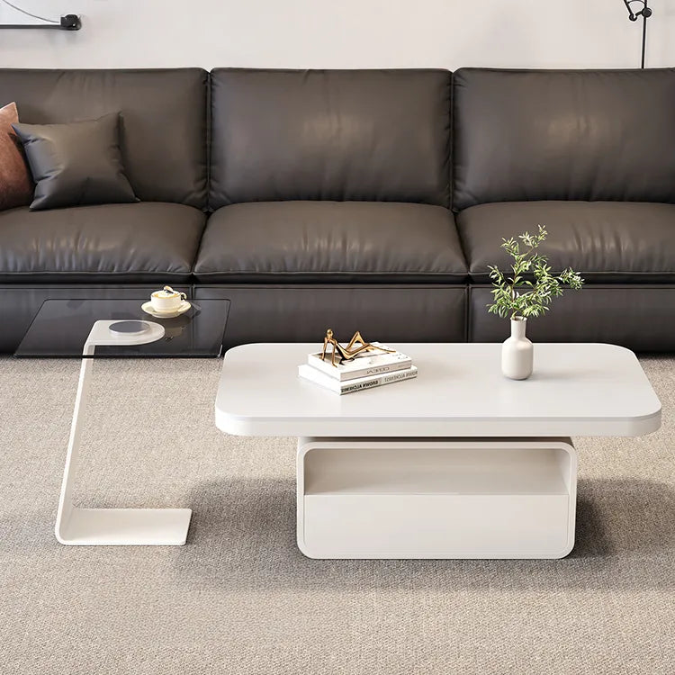 Coffee table Gray Brown Tempered glass htyjj-6583