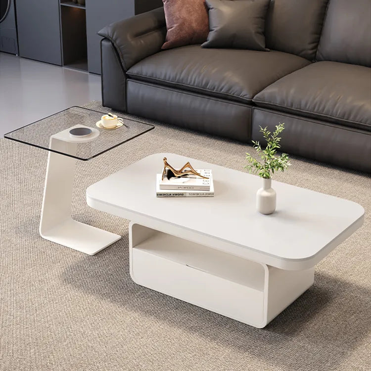 Coffee table Gray Brown Tempered glass htyjj-6583